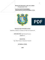 Seguridad y Salud en El Trabajo de Obras de Construccion