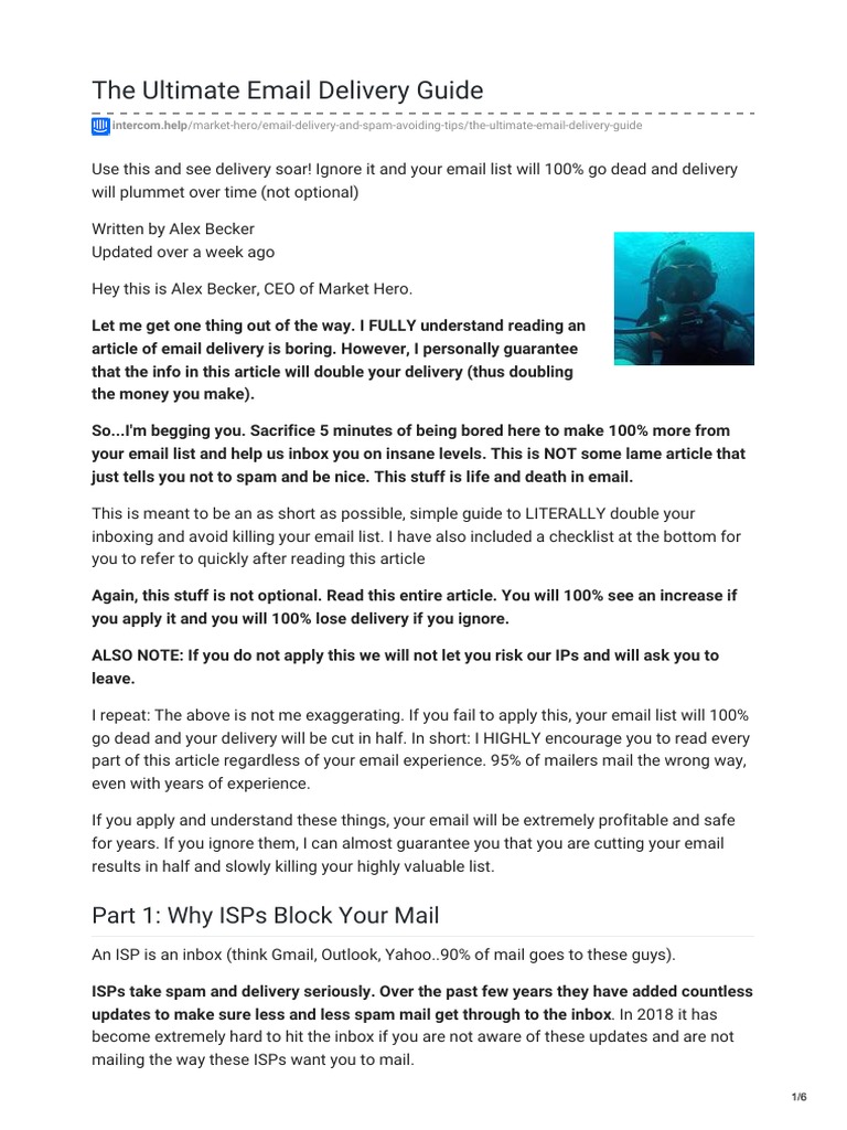 Email Delivery Optimization Tips | PDF | Email Spam | Gmail