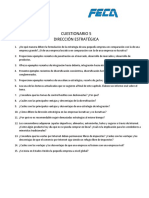 Cuestionario 5 Dirección Estratégica