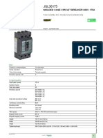 Product Data Sheet: Molded Case Circuit Breaker 600V 175A