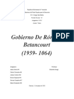 Gobierno de Romulo Betancourt