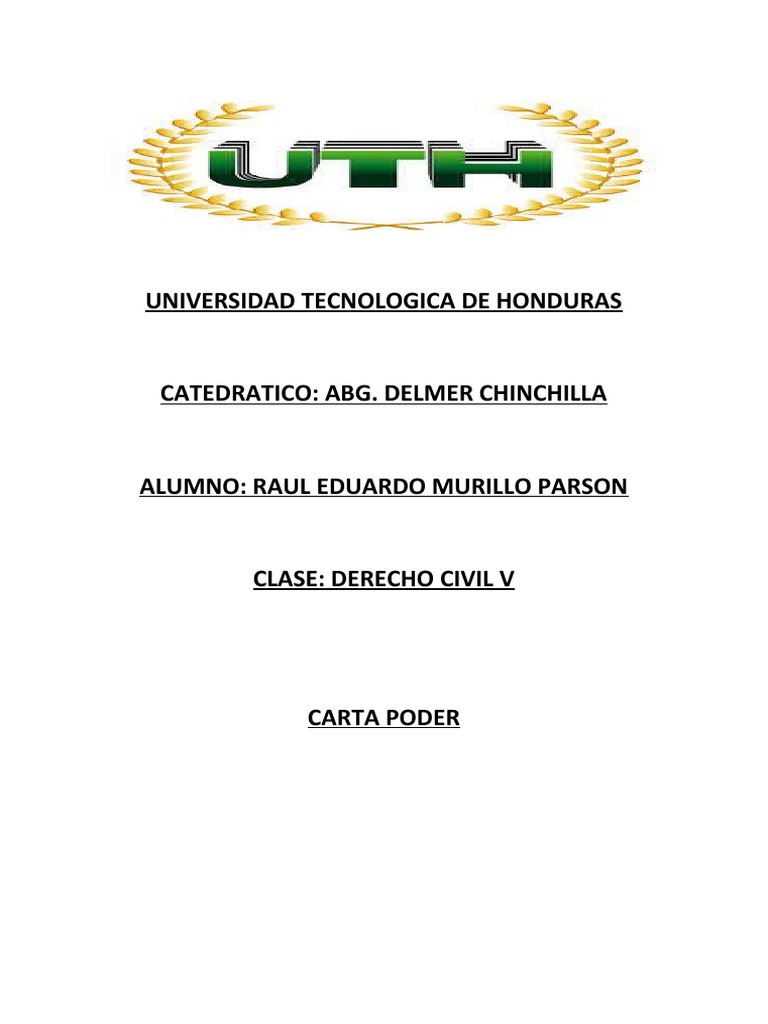 Carta Poder Civil 5 | PDF
