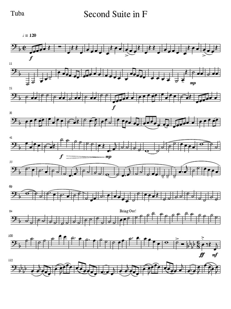 Second Suite in F for Tuba | PDF