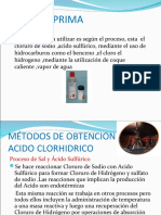 MÉTODOS DE OBTENCION DEL ACIDO CLORHIDRICO