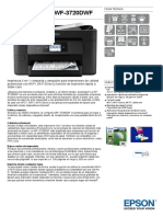 Impresora 4 en 1 compacta WF-3720DWF con Wi-Fi y cartuchos XL
