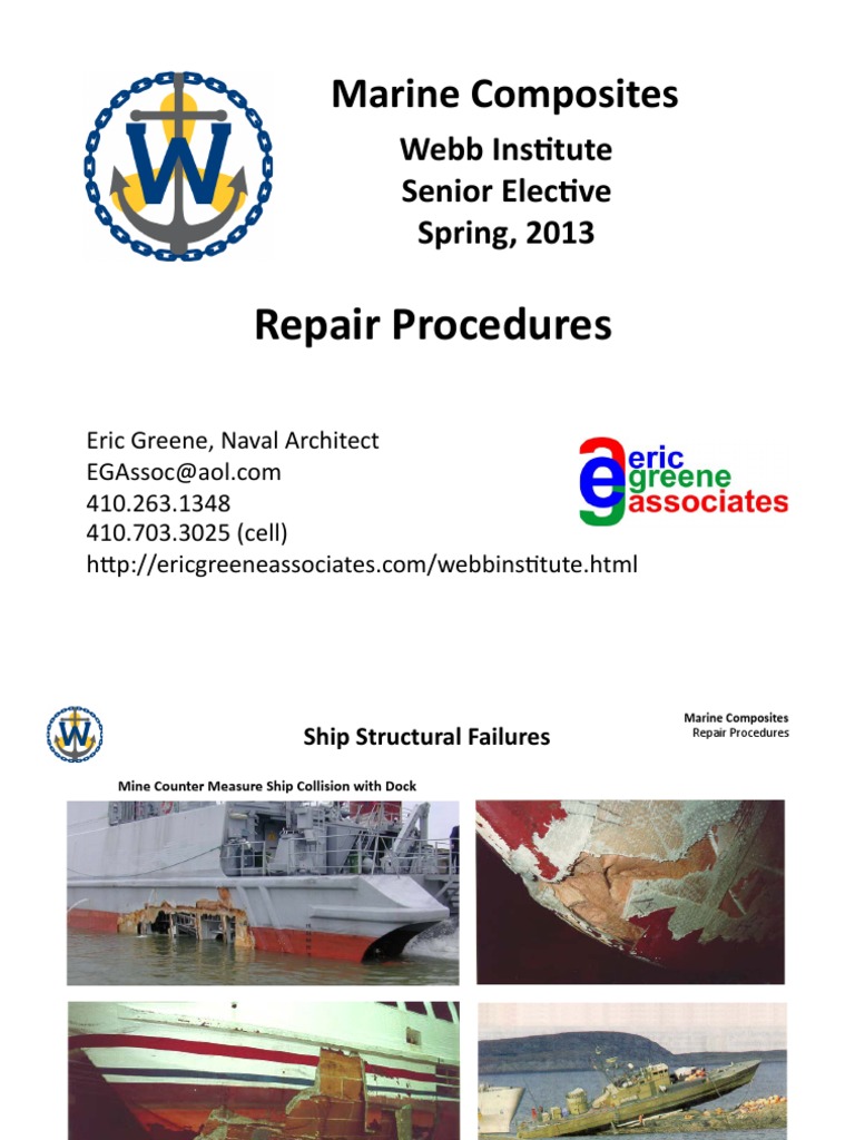 Marine Composites Repair Procedures PDF Composite Material Epoxy