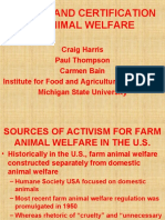 Science and Certification in Animal Welfare