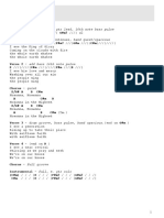 Hosanna (E) : 2m Full Groove, E. GTR Lead, 16th Note Bass Pulse Drum Groove Continues, Band Quiet/spacious