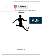 Sunway Inter College Futsal Tournament Proposal