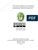 2014 - Analisis - Decreto 3032 - Declaracion - Impuesto - Renta