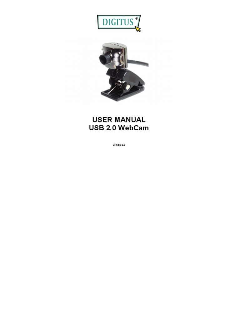 USB 2.0 Webcam User Manual | PDF | Usb | Device Driver