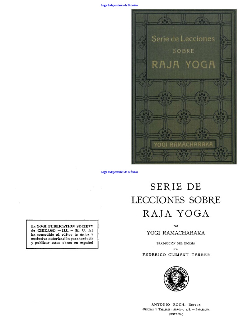 Ramacharaka Serie de PDF Lecciones Sobre Raja Yoga | PDF