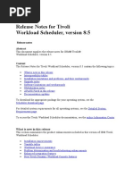 Release Notes For Tivoli Workload Scheduler, Version 8.5