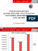Utilization Review Klinik Mata Edc Tulungagung November, Desember 2019 & JANUARI 2020