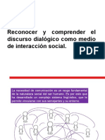 Reconocer el discurso dialógico como medio de interacción social