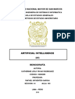 IA: Inteligencia artificial y sus áreas de investigación y aplicación