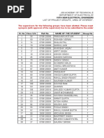 Viith Sem Electrical Engineering Students