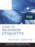 Roy A. Cook, Gwen O. Cook - Guide To Business Etiquette (Guide To Series in Business Communication) - Pearson (2010)