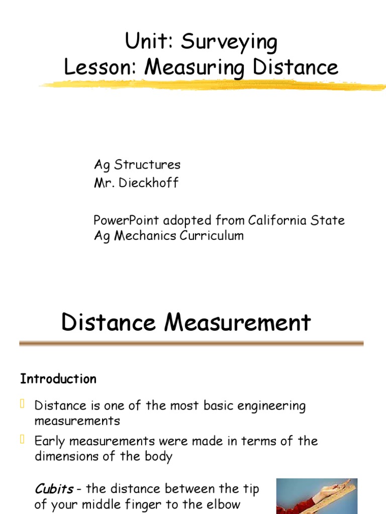 Historical and Modern Distance Measurement | PDF | Units Of Measurement ...