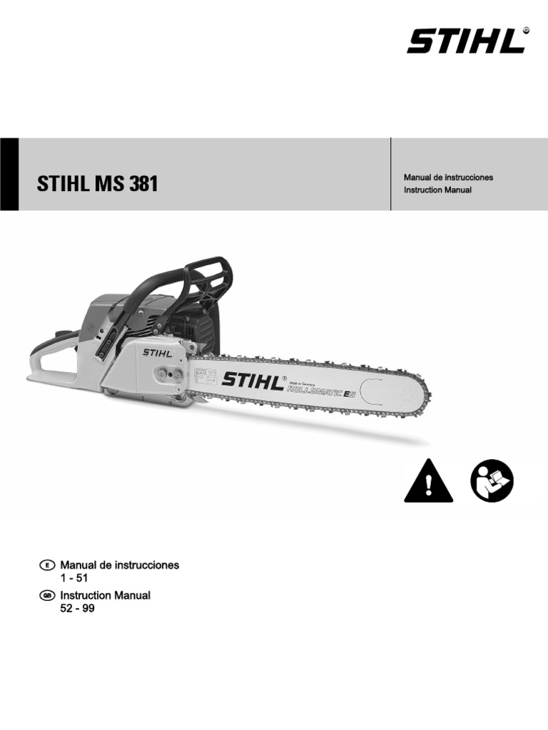 Stihl Ms Manual | PDF | Carburador
