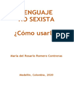 Cartilla LENGUAJE NO SEXISTA Textos Ma Del R ROMERO