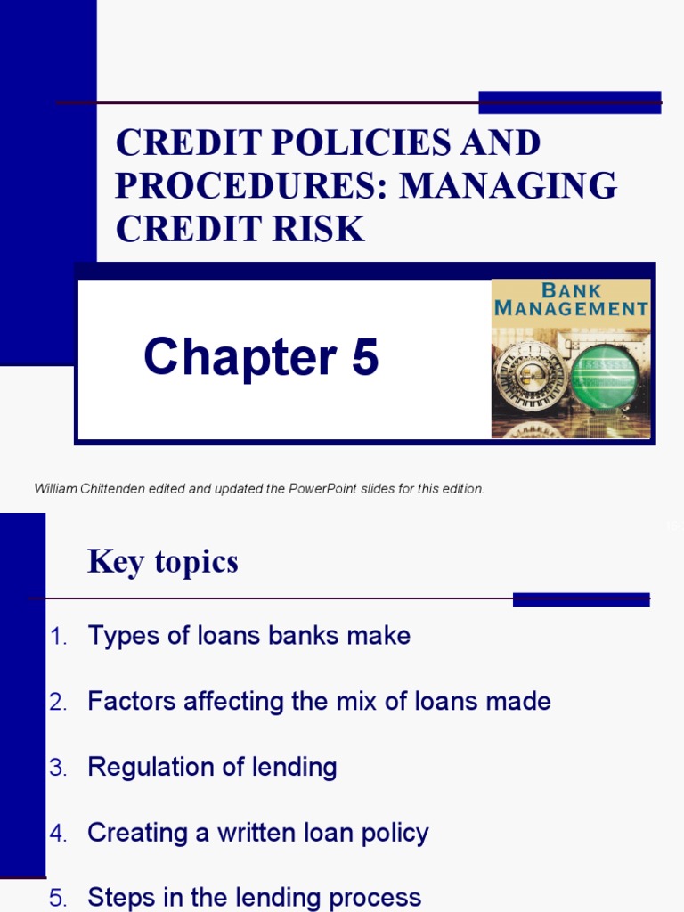 Managing Credit Risk A Comprehensive Review Of Credit Policies