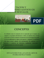 Retractación y Testimonio Adjunto en Delitos Sexuales