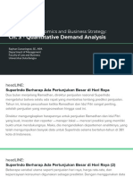 Managerial Economics and Business Strategy - Ch. 3 - Quantitative Demand Analysis PDF