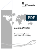 Model XMT868: Programming Manual (One-And Two-Channel)