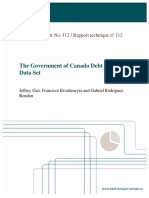 The Government of Canada Debt Securities Data Set: Technical Report No. 112 / Rapport Technique N 112