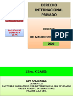 Definición de La Ley Aplicable - Factores Normativos Que Determinan La Ley Aplicable - Orden Público Internacional - Fraude A La Ley