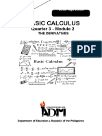 Basic Calculus - G11 - Q3 - Mod2 - THE DERIVATIVES