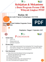 Kebijakan Dan Mekanisme Pengelolaan Dana Forum