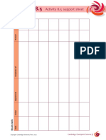 Worksheet 8.5: Activity 8.5 Support Sheet