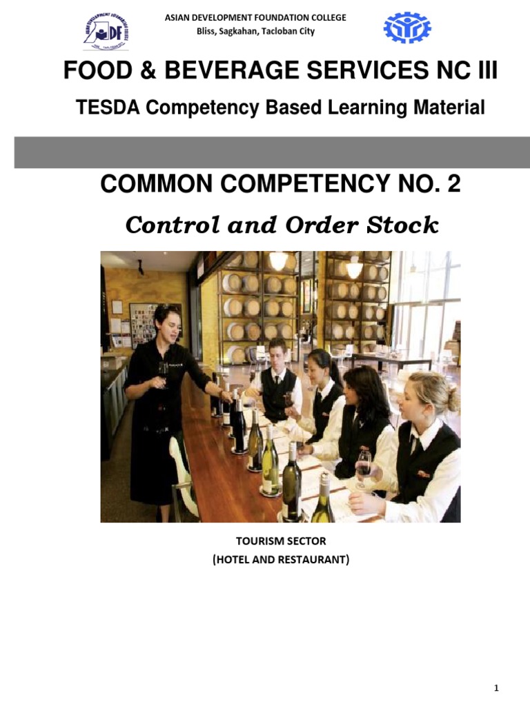 UC 2. Control and Order Stock FBS 3 PDF Educational Technology