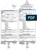 Health Declaration Form Health Declaration Form: Respondent Information Respondent Information