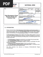 WI-NG-6460-114 Pole Discrepancy Panel Scheme Check and Function Test