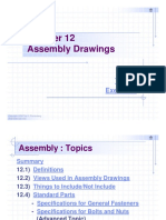 Assembly Drawings: Topics Exercises