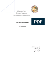 Non Inverting Op Amp: University of Basra College of Engineering Electrical Engineering Department