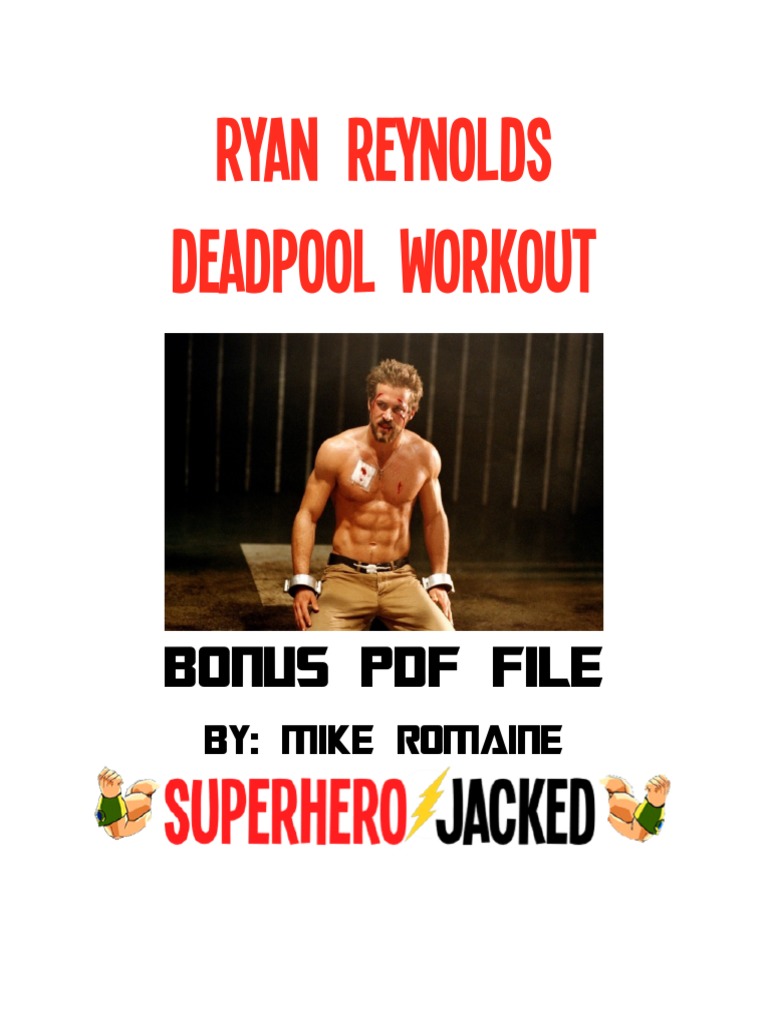 Ryan Reynolds Deadpool PDF | PDF | Weightlifting | Patent