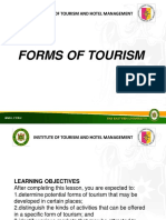 Forms of Tourism