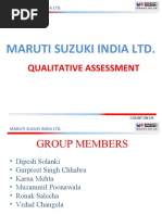 Maruti Suzuki India LTD.: Qualitative Assessment