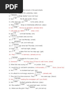 Fill in The Present Perfect Simple or The Past Simple 1