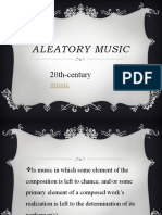 ALEATORY MUSIC