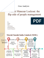 Maruti Manesar Lockout: The Flip Side of People Management: Case Analysis
