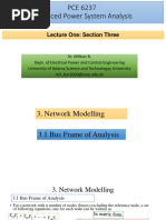 PCE 6237 Advanced Power System Analysis: Lecture One: Section Three