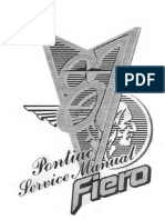 Pontiac Fiero Workshop Manual