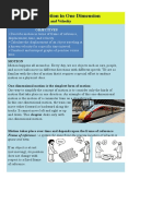 CHAPTER 1: Motion in One Dimension: Section 1: Displacement and Velocity