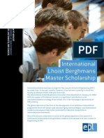 International Lhoist Berghmans Master Scholarship