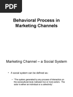 Behavioral Process in Marketing Channels - IMT GHZ